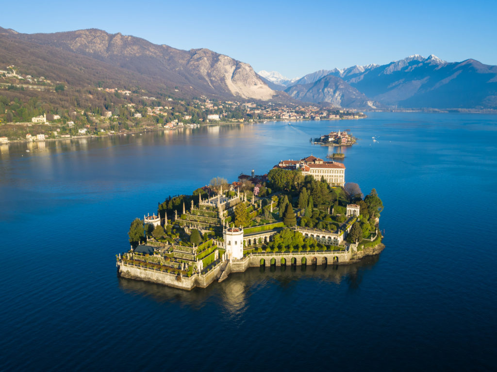 tourist centre on lake maggiore